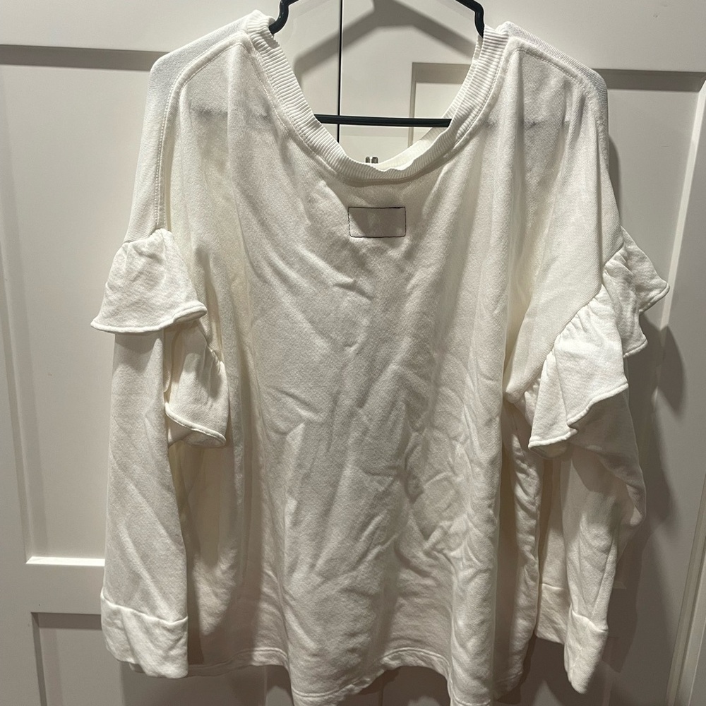 Current/Elliott The Ruffle Sweatshirt - Picture 5 of 5